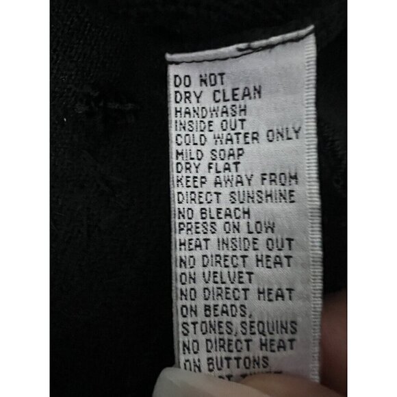 Michael Simon Beaded Cardigan Sweater Black Paisley Size M New With Tags - Picture 7 of 7